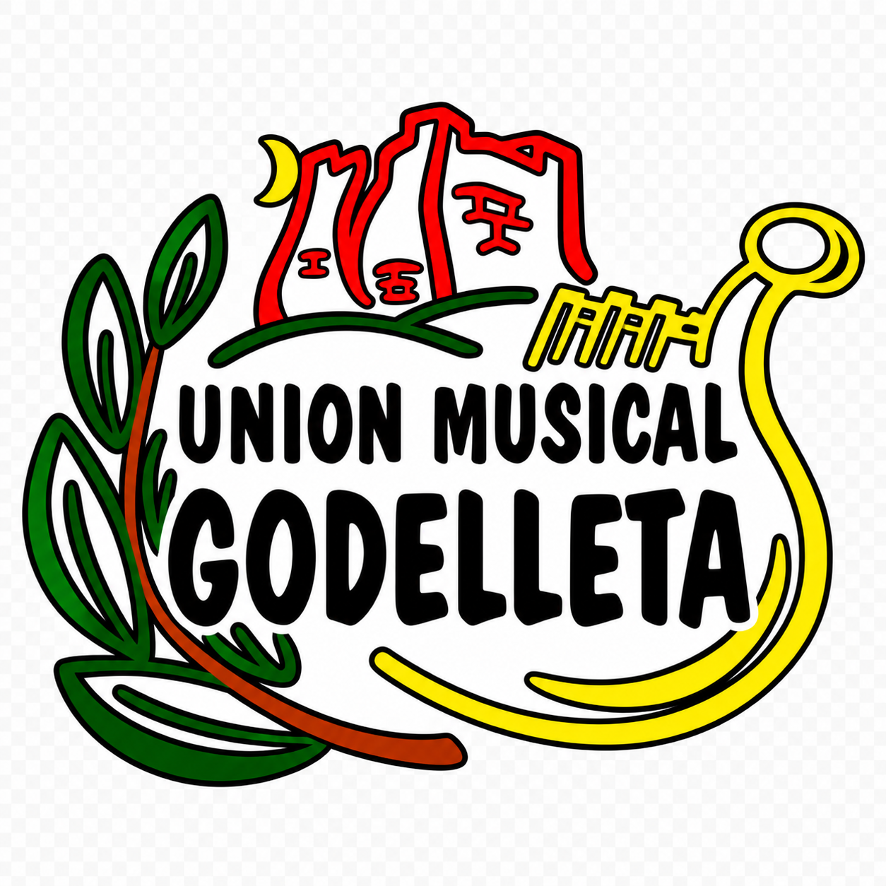 Atriles con partituras de la Unión Musical de Godelleta
